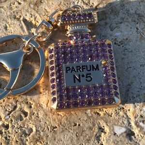 Light purple bag charm